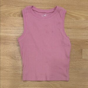 Hollister Pink Ribbed Knit Top